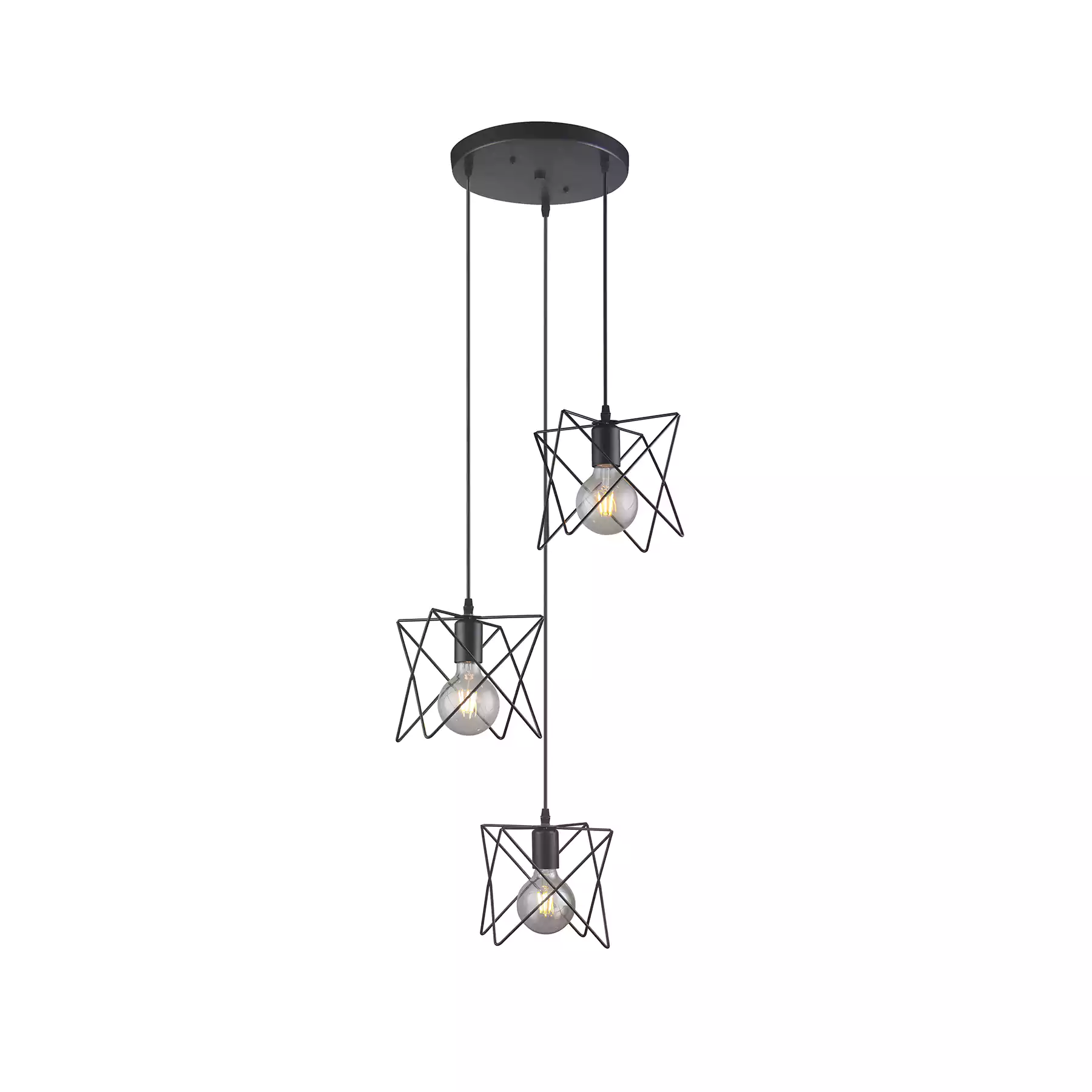 Hutch - 3 Cluster Pendant
